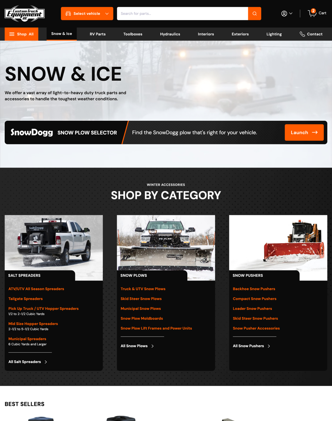 Custom Truck Equipment Snow & Ice category page