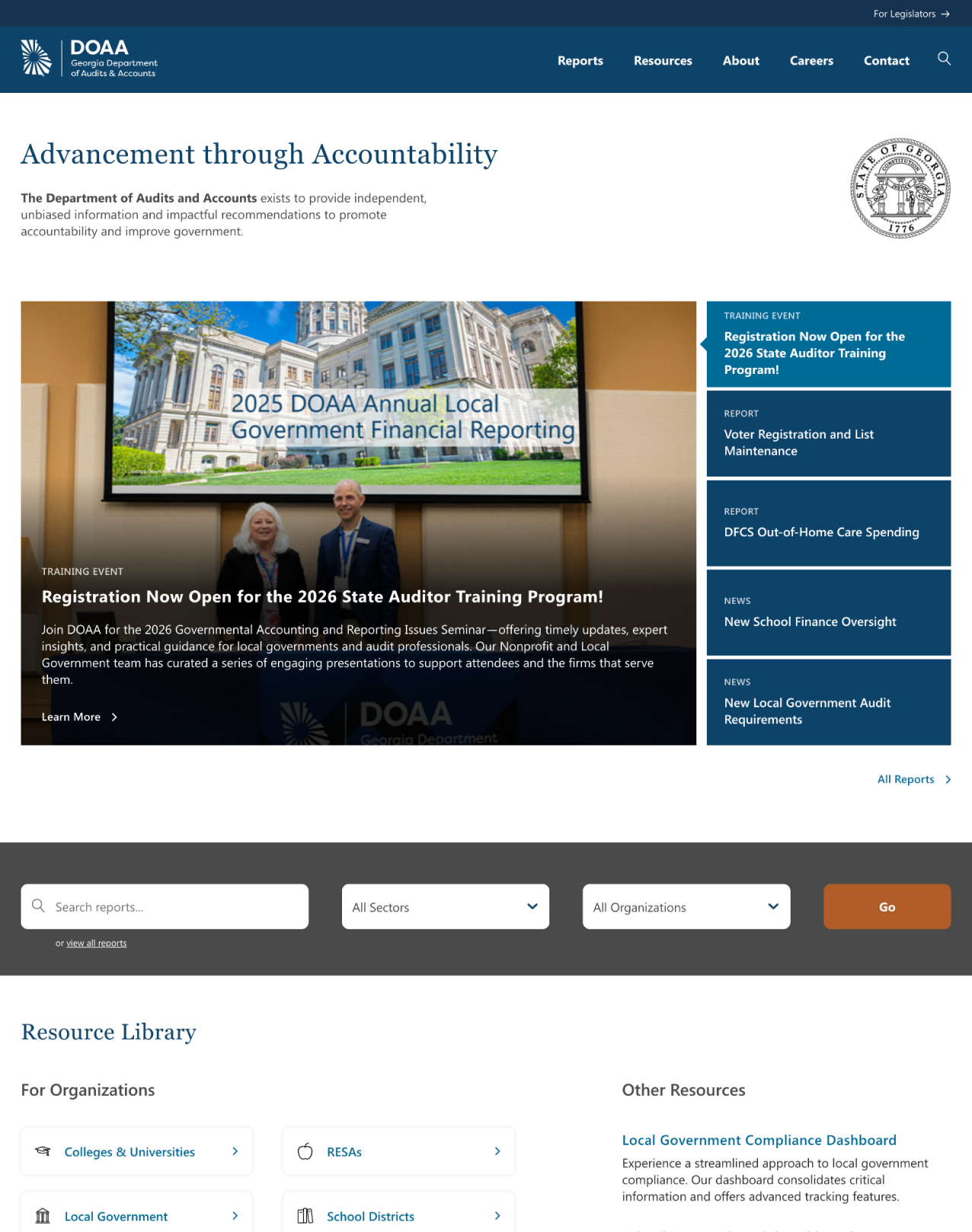 DOAA homepage