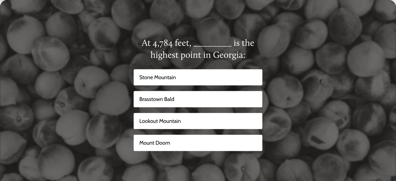 New Georgia Encyclopedia quiz