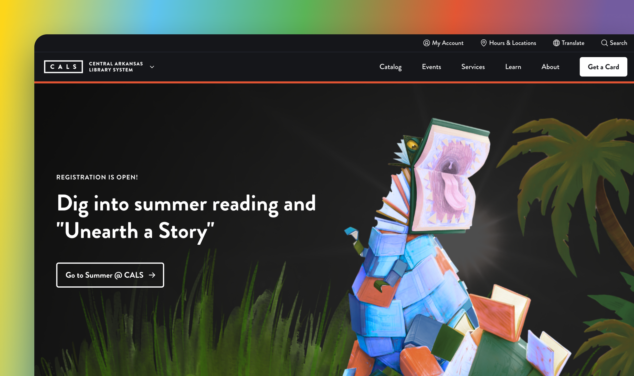 Central Arkansas Library System website