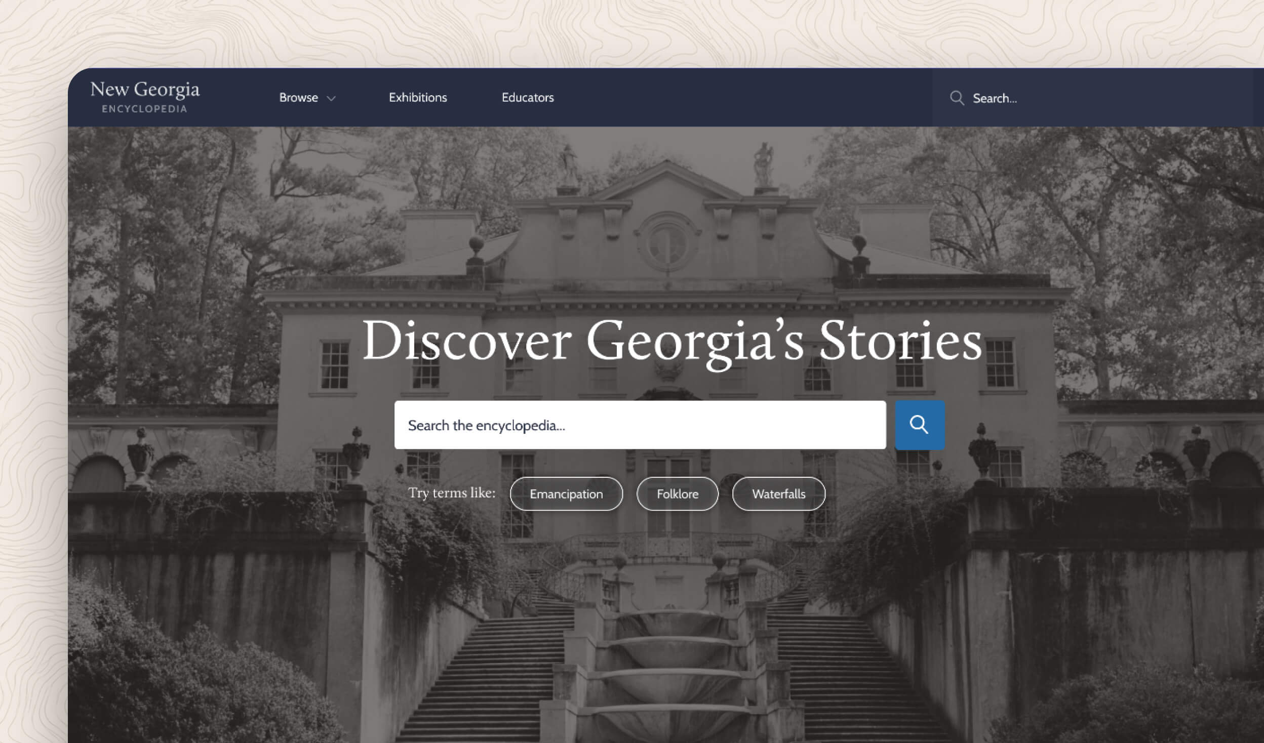 New Georgia Encyclopedia website