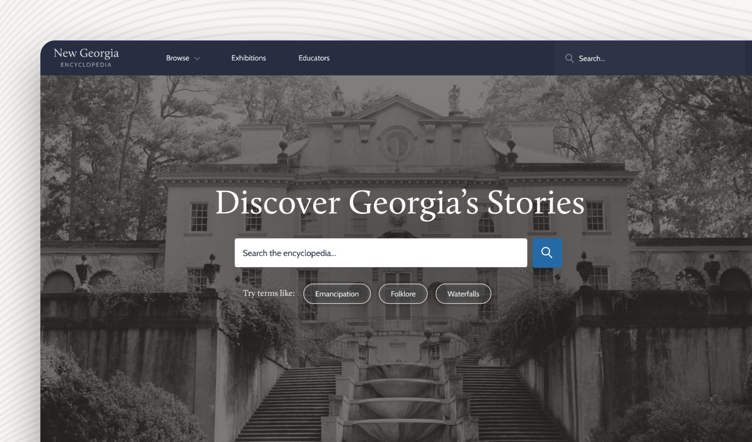 New Georgia Encyclopedia website